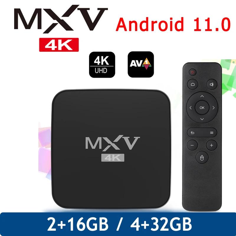MXV 4K ȵ̵ 11.0 Ʈ TV ڽ,   100M IP TV  ڽ, Amlogic S905W2 AV1 ̵ ÷̾ 2022, 4GB, 32GB, 2.4G, 5.8G